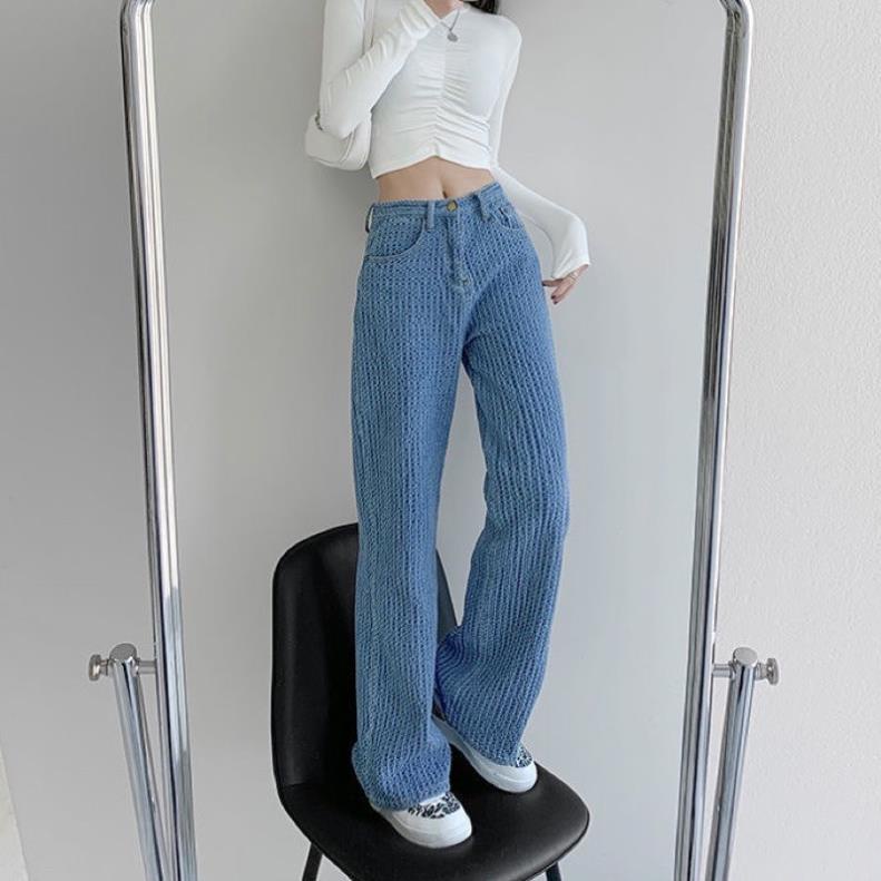 NEW ARRIVALS FREESHIP- QUẦN JEAN DEMIN DÁNG SUÔNG HOẠ TIẾT SIÊU CHẤT