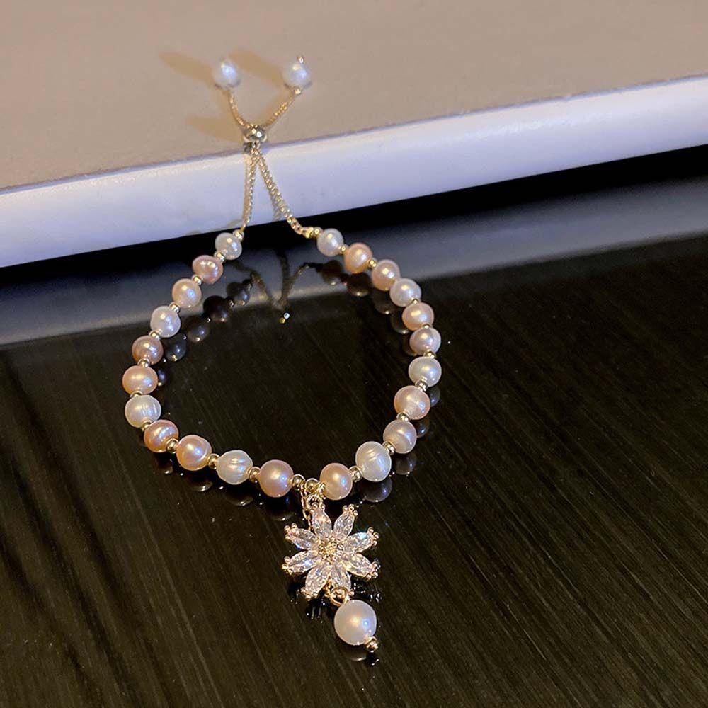 Vòng Tay Thiết Kế Sáng Tạo Phong Cách Hàn Quốc|Vòng Đeo Tay Ngọc Trai Giả Nhiều Màu Sắc Kiểu Retro Thời Trang Cho Nữ