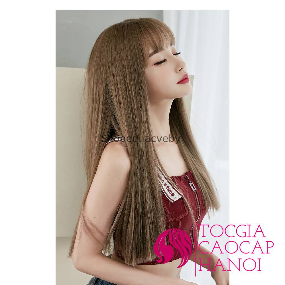 Tóc bộ mái thưa Hàn Quốc, chân tóc cắt bằng + Quà tặng