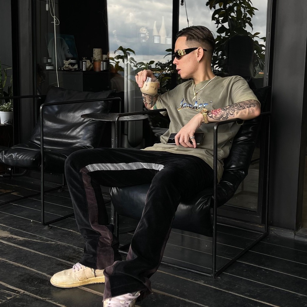 Áo thun cotton nam nữ Unisex form rộng tay lỡ, local brand chính hãng - "SPARKLING LOGO" WASHED TEE