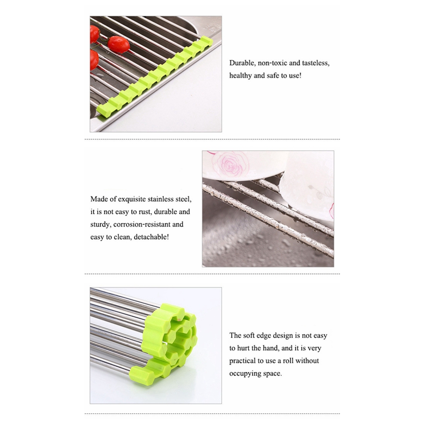Giá phơi ráo chén đĩa đa năng bằng inox tiện dụng