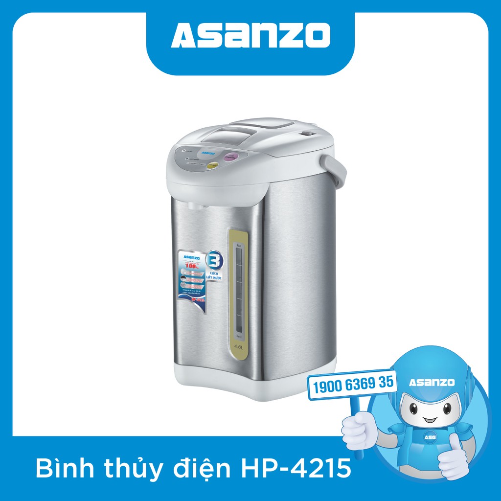 Bình thủy điện thông minh Asanzo HP-4215 (4.6 lít)- Hàng bảo hành chính hãng 12 tháng