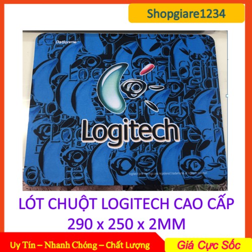 Lót chuột LOGITECH gaming 5 MÀU - Lót chuột 3D cao cấp 29cmx25cmx 2ly