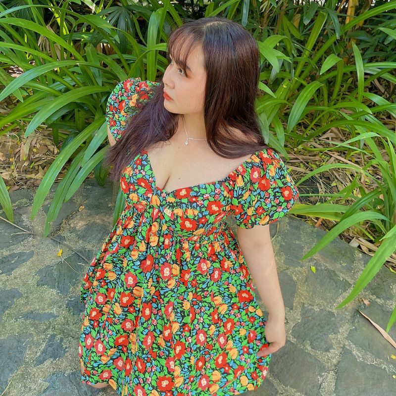Đầm babydoll hoa Bigsize 60-90kg