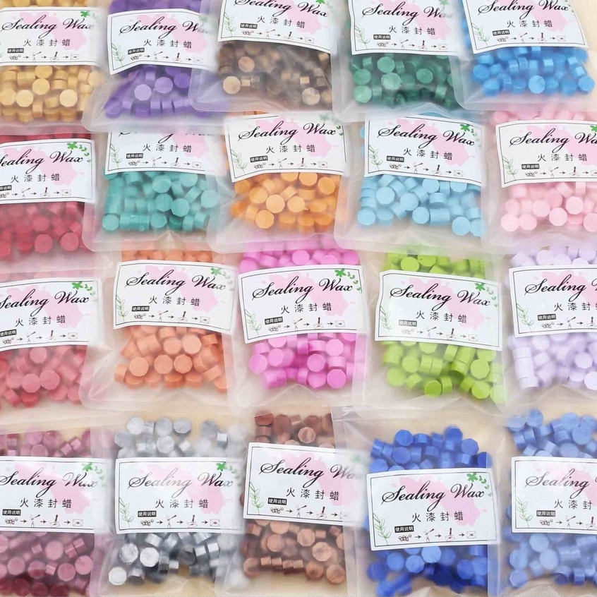 Set 100 Con Dấu In Chữ Nhiều Màu Sắc