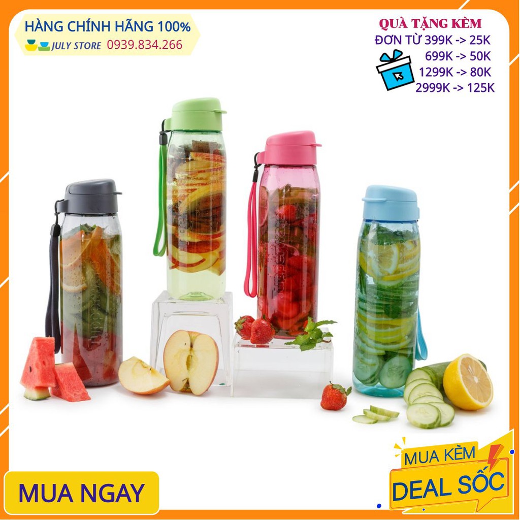 Bình nước Tupperware 💕Freeship 💕Lohas 750ml chịu nhiệt tốt