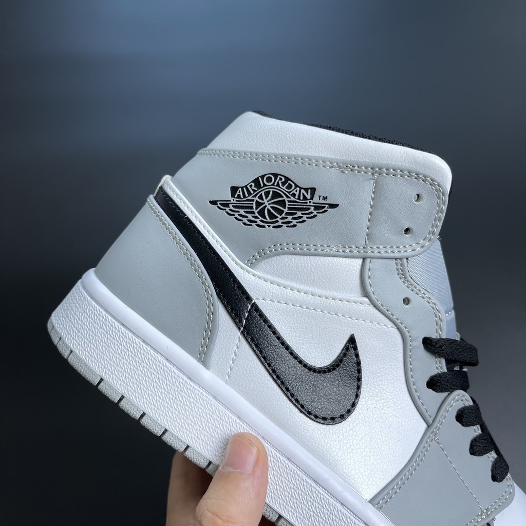 ✔️ Giày Jordan 1 High Smoke Grey Xám Cao Cổ Giày Thể Thao Nam Nữ Full Phụ Kiện ✔️