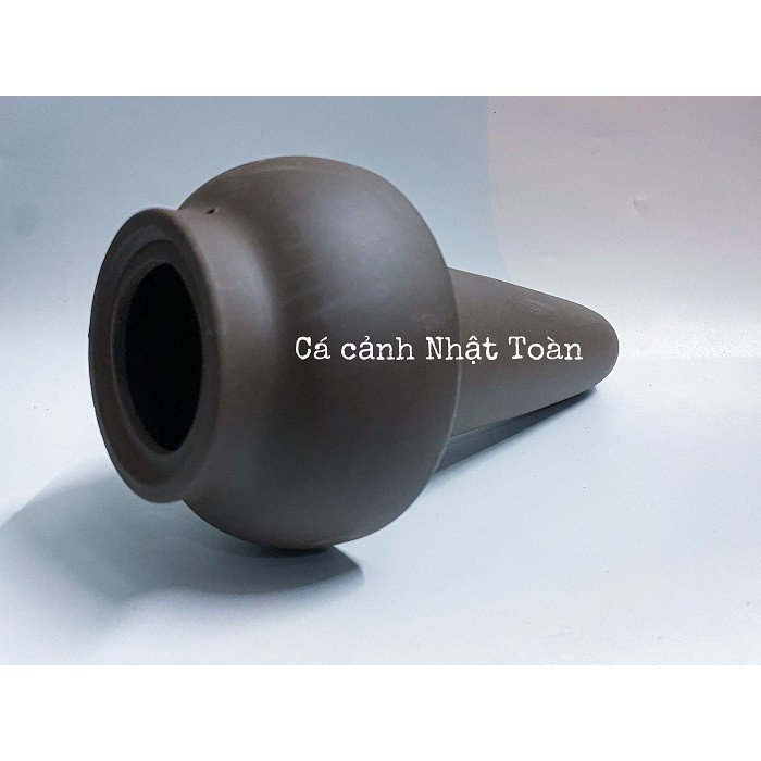 ỐNG GỐM SỨ CHO CÁ NÚP VÀO TRANG TRÍ BỂ CÁ 28X10CM