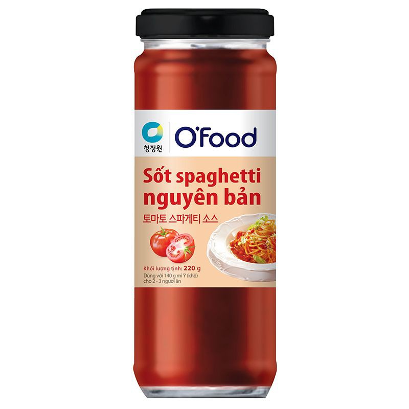 Sốt Spaghetti O’Food Vị Nguyên Bản/Vị Cay 220G