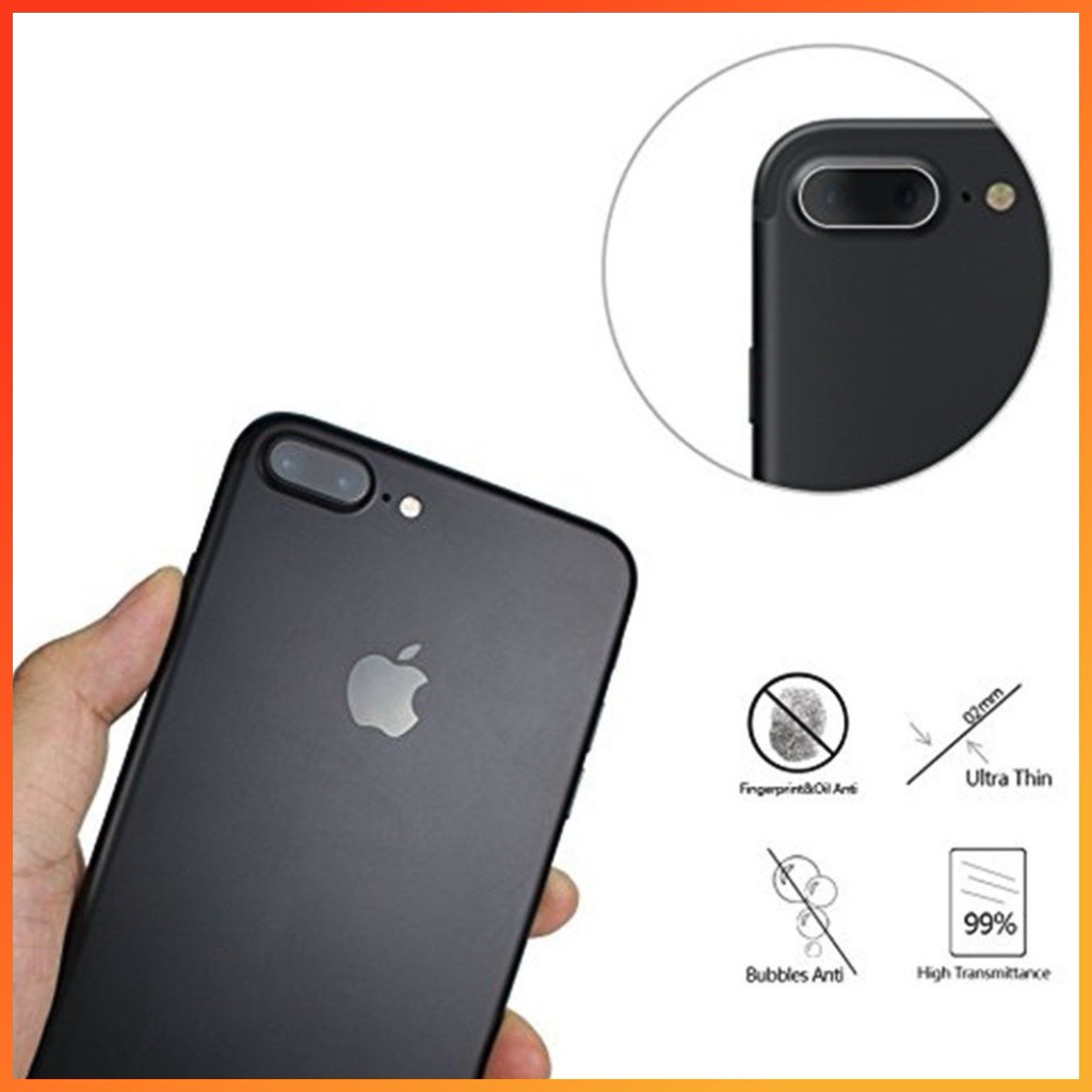 Kính cường lực camera iPhone,dán từng ống kính camera trong suốt bảo vệ cực tốt chống trầy xước, có mã 6Plus -&gt; 12Promax