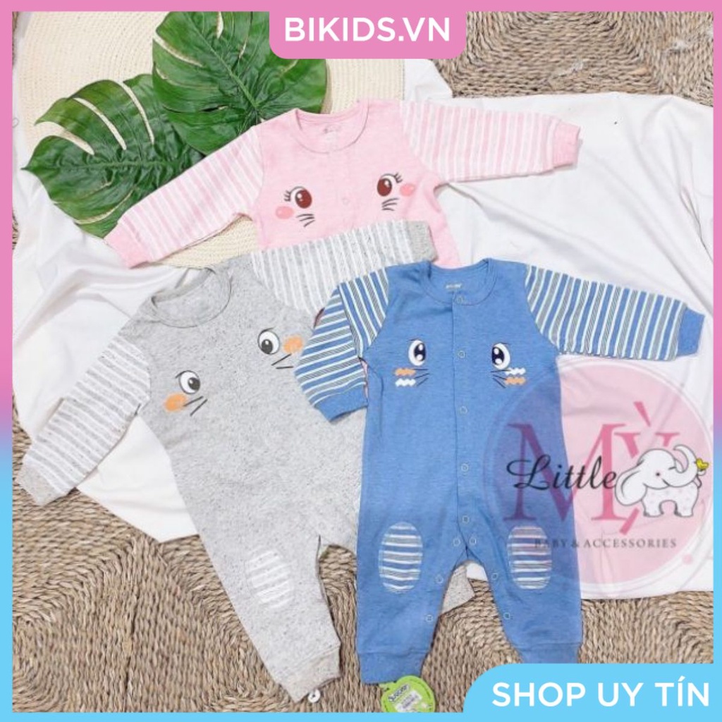 Judoby - Body dài tay cài giữa nỉ cho bé 3-12m JB110