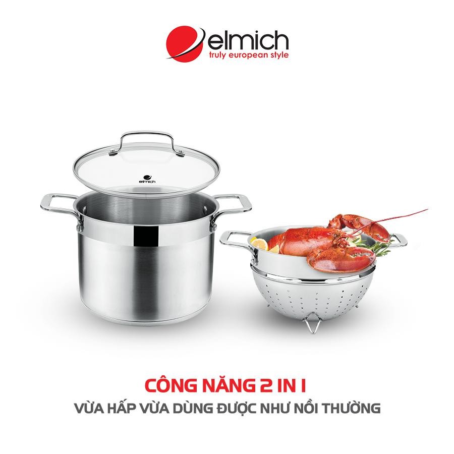 NỒI HẤP INOX 304 ELMICH 22CM EL3360