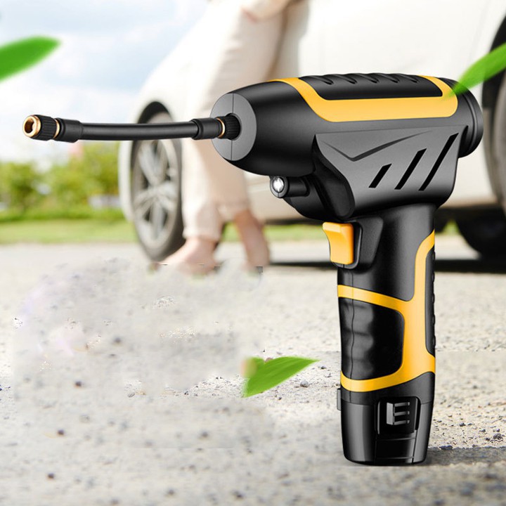 Máy bơm lốp ô tô điều chỉnh áp suất Car Air Pump, bơm bánh sạc dự phòng (BigBang)