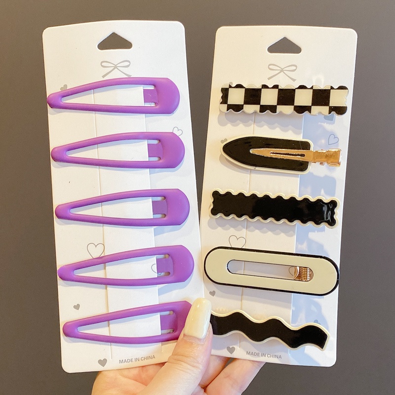 Bộ kẹp tóc hình giọt nước dễ thương phong cách Hàn quốc cho bé gái