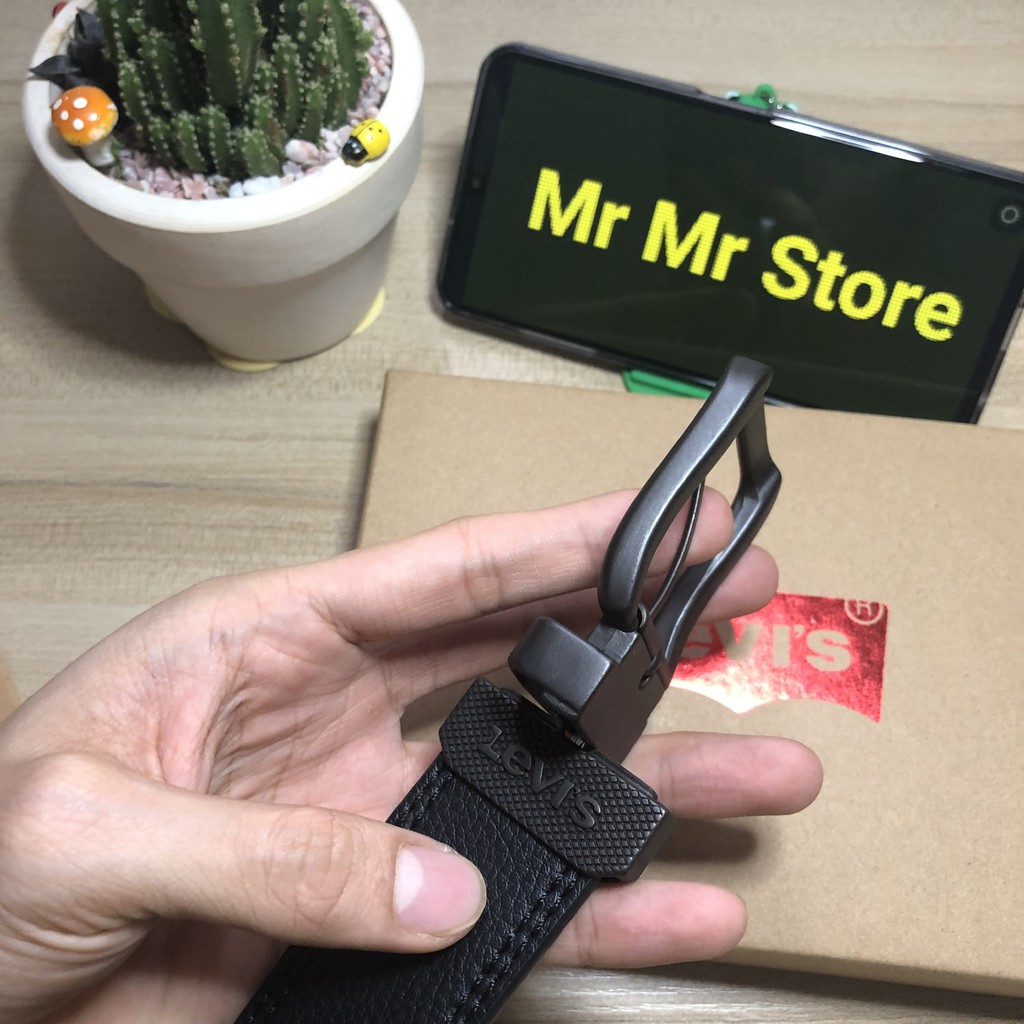 Nịt nam da LEVIS xoay 2 mặt cao cấp hàng xuất dư NN01