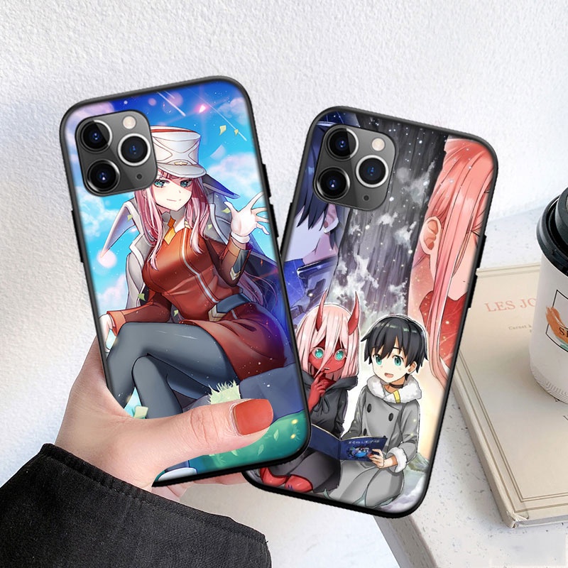 Ốp Điện Thoại Silicon Dẻo in Hình Darling in the FranXX Zero Two FO15 Cho iPhone 5 5S 6 6S 7 8 11 Pro Max Plus SE XR