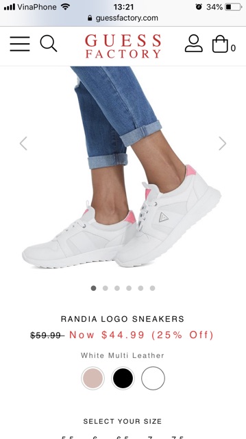 Giày GUESS RANDIA LOGO SNEAKERS Chính Hãng