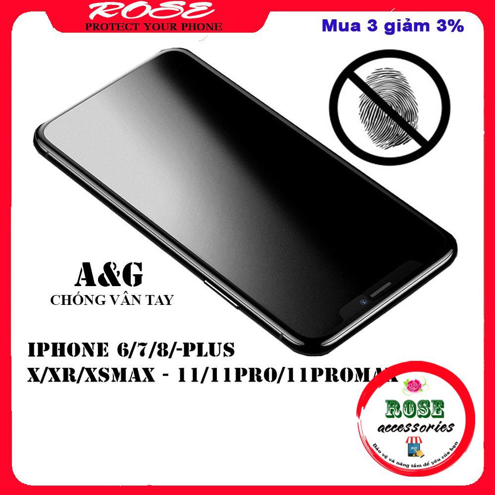 Kính Cường Lực Chống Vân Tay Iphone 6/6s/7/8 Plus - Iphone 11/11pro/11promax