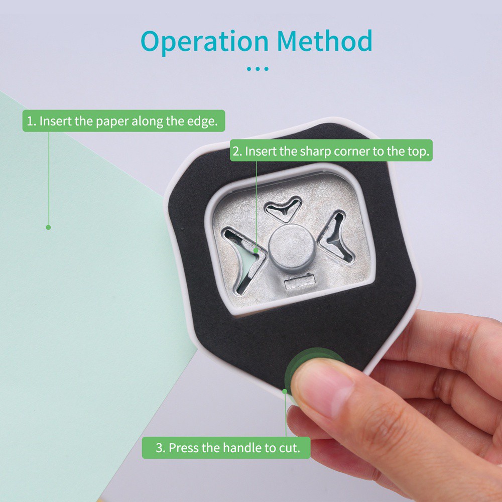 Dụng Cụ Cắt Góc Thẻ Giấy 3 Trong 1 Tiện Dụng