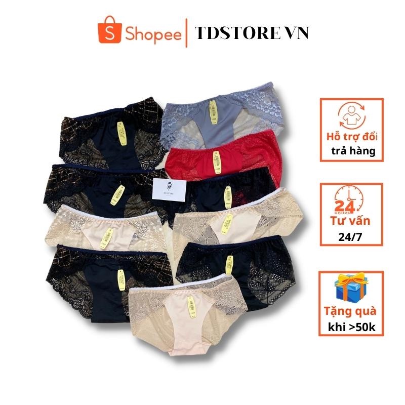 Quần lót ren nữ TDSTORE gợi cảm mềm mại free size dưới 63kg, quần lót nữ gợi cảm thiết kế họa tiết ren quyến rũ