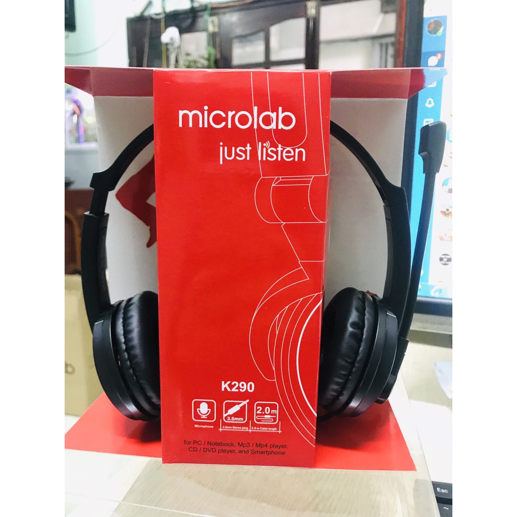 Tai Nghe Chụp Tai Microlab K290 - Hàng Chính Hãng bảo hành 12 tháng