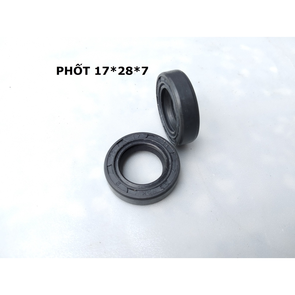 Combo 10 Phốt  cao su 17*28 chống nước XE ĐIỆN MINH THÁI