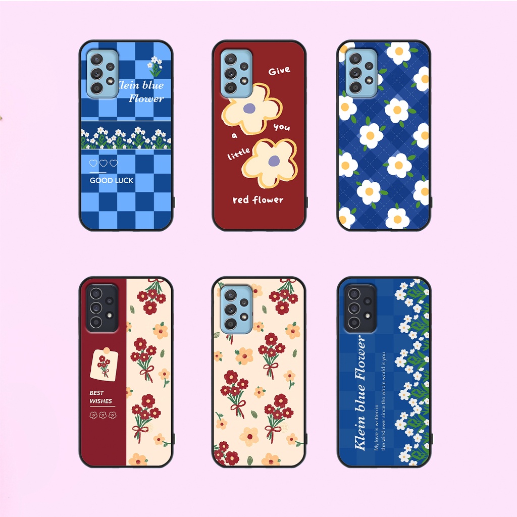 Ốp Samsung A52 - A53 - A72 - A73 in hình hoa cỏ nhẹ nhàng,họa tiết caro xinh xắn.ốp lưng chống sốc