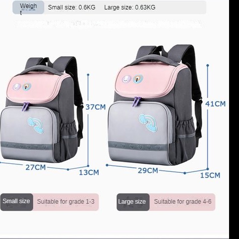 Ba Lô Đi Học Trọng Lượng Nhẹ Thoáng Khí Cho Bé Lớp 1-6