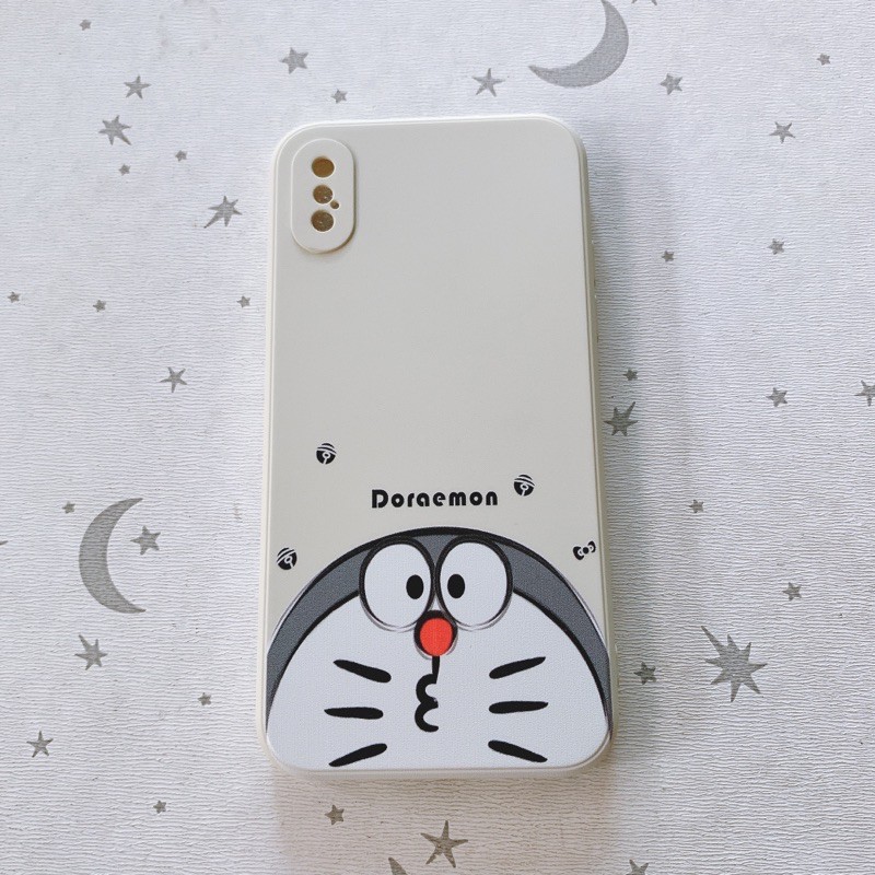 Ốp chống bẩn vuông viền in siêu cute iPhone X/Xs