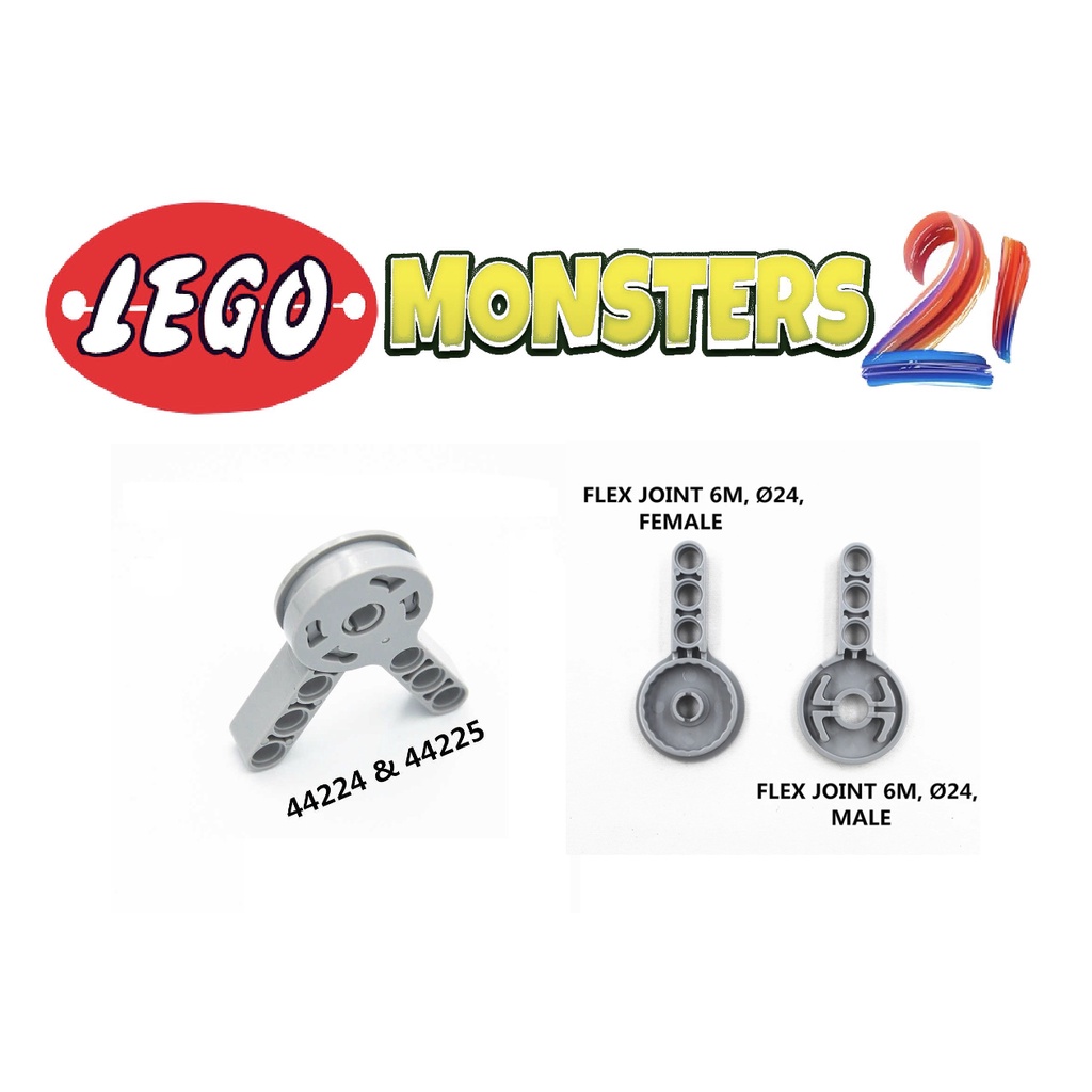 (1 cái)-Đĩa khớp xoay kỹ thuật có chốt và cánh tay nâng dày 3L,LEGO CHÍNH HÃNG-ID 44225 + 44224