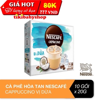 Cà phê hòa tan Nescafé Cappuccino vị dừa