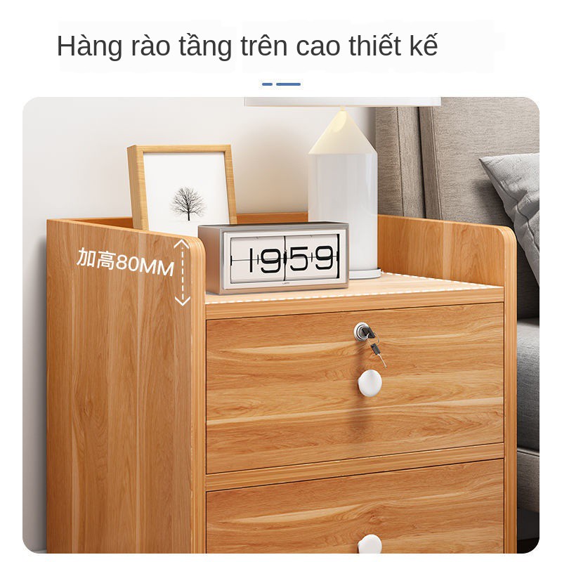 Tủ đựng & Hộp lưu trữPhong cách Bắc Âu tủ đầu giường đơn giản hiện đại mini đựng đồ nhỏ phòng ngủ <