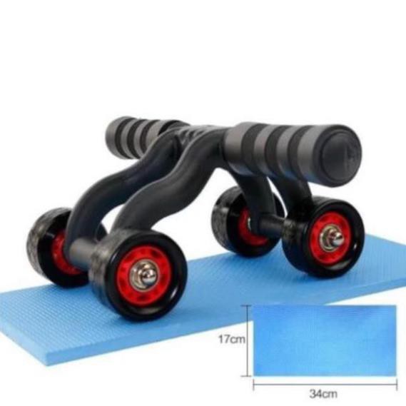 Con Lăn Tập Bụng 4 Bánh ( AB ROLLER AND PUSH UP BAR)