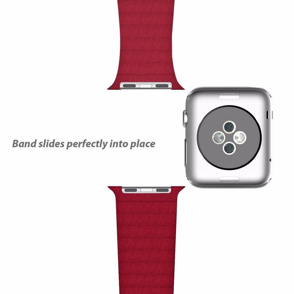 Dây Đeo Bằng Da Thật Cho Đồng Hồ Thông Minh Apple Watch Series 6 / 5 / 4 / 3 / 2 / 1 / Se Iwatch 38mm 40mm 42mm 44mm