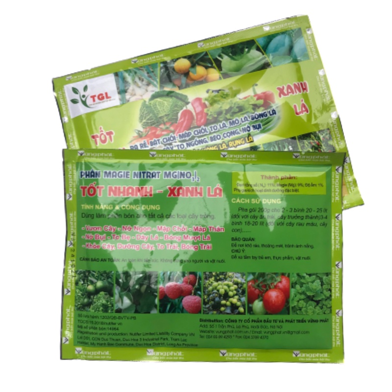 Phân Bón Lá MAGIE NITRAT MG2 - Tốt Nhanh Xanh Lá - Gói 100gr - Siêu Dưỡng Rau Quả, Tươi Đẹp Như Mơ