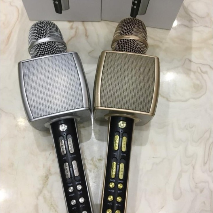 FREE SHIP Micro không dây Karaoke Bluetooth YS92 vuông màu đẹp - Âm thanh cực chuẩn hỗ trợ ghi âm-BH 6 tháng