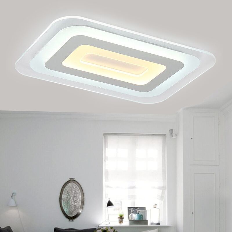 Đèn led gắn trần nhà NAFENAI hình chữ nhật trang trí phòng khách/phòng ngủ