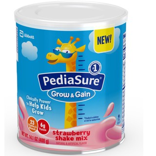 Sữa pediasure grow&gain shake mix hương dâu 400g