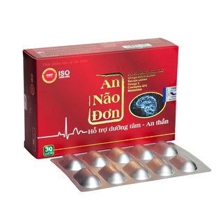 (CHÍNH HÃNG) AN NÃO ĐƠN HỖ TRỢ DƯỠNG TÂM, AN THẦN HỘP 30 VIÊN DẠNG VỈ