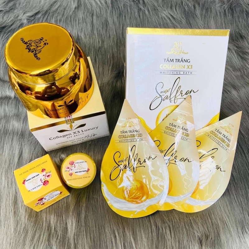 {Chính Hãng} Tắm trắng Collagen X3 chính hãng Mỹ Phẩm Đông Anh - Tắm trắng Mix Saffron Luxury X3 | BigBuy360 - bigbuy360.vn