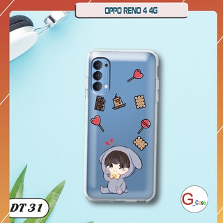 Ốp lưng điện thoại Oppo RENO 4 4G dẻo trong in hình