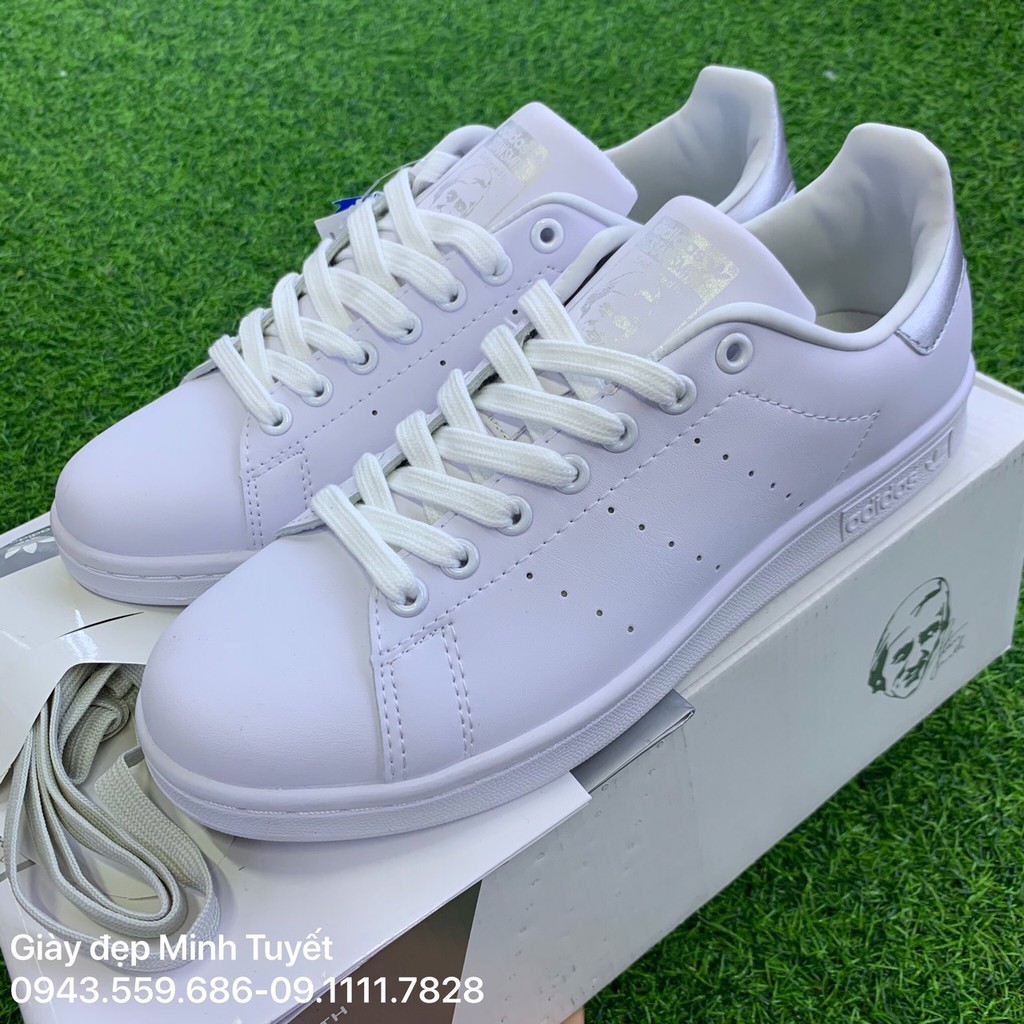 Giày Stan_Smith_ Bạc Full phụ kiện Sneaker Nam Nữ chất lượng cao, giá rẻ tốt nhất thị trường toàn quốc Việt Nam