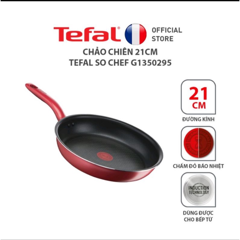 {FREESHIP HA NOI} Combo Tefal So Chef Chảo chiên 21cm &amp; Nồi 22cm &amp; Chảo chiên sâu lòng 24cm