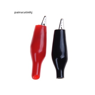 [pairucutinhj] 20Xs Red Black Soft Plastic Testing Probe Alligator Clips Crocodile Test Clip