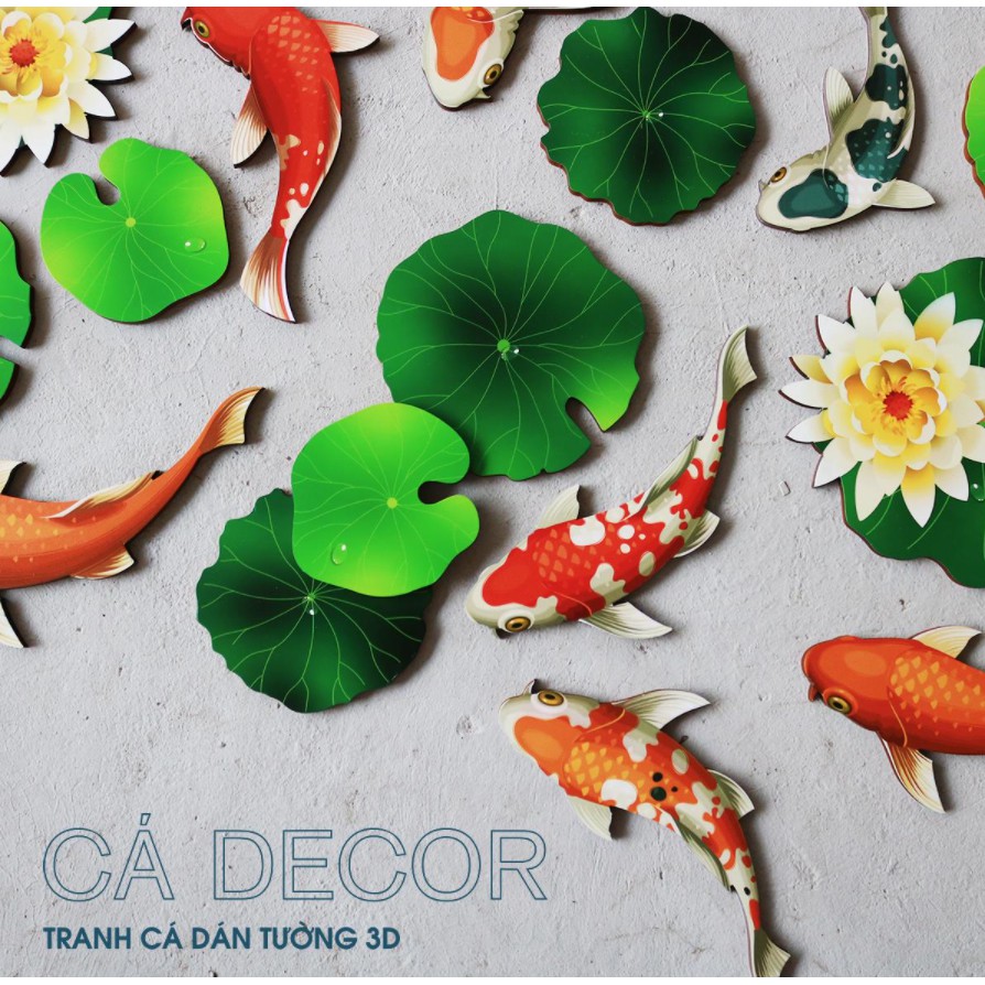 TRANH GỖ DÁN TƯỜNG LỤC NGƯ D10
