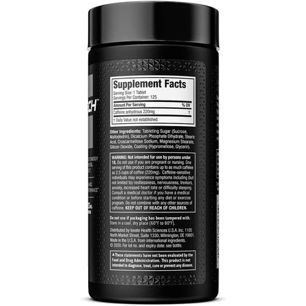 Muscletech Caffeine 220Mg Thực Phẩm Hỗ Trợ Tăng Cường Năng Lượng 125 Viên