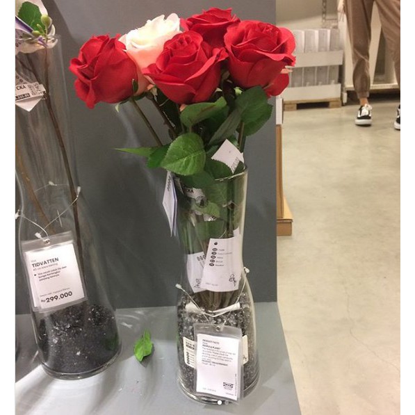 Hoa hồng giả trang trí, decor SMYCKA IKEA