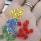 10-25-50gam cườm dĩa nhiều màu 4x6mm