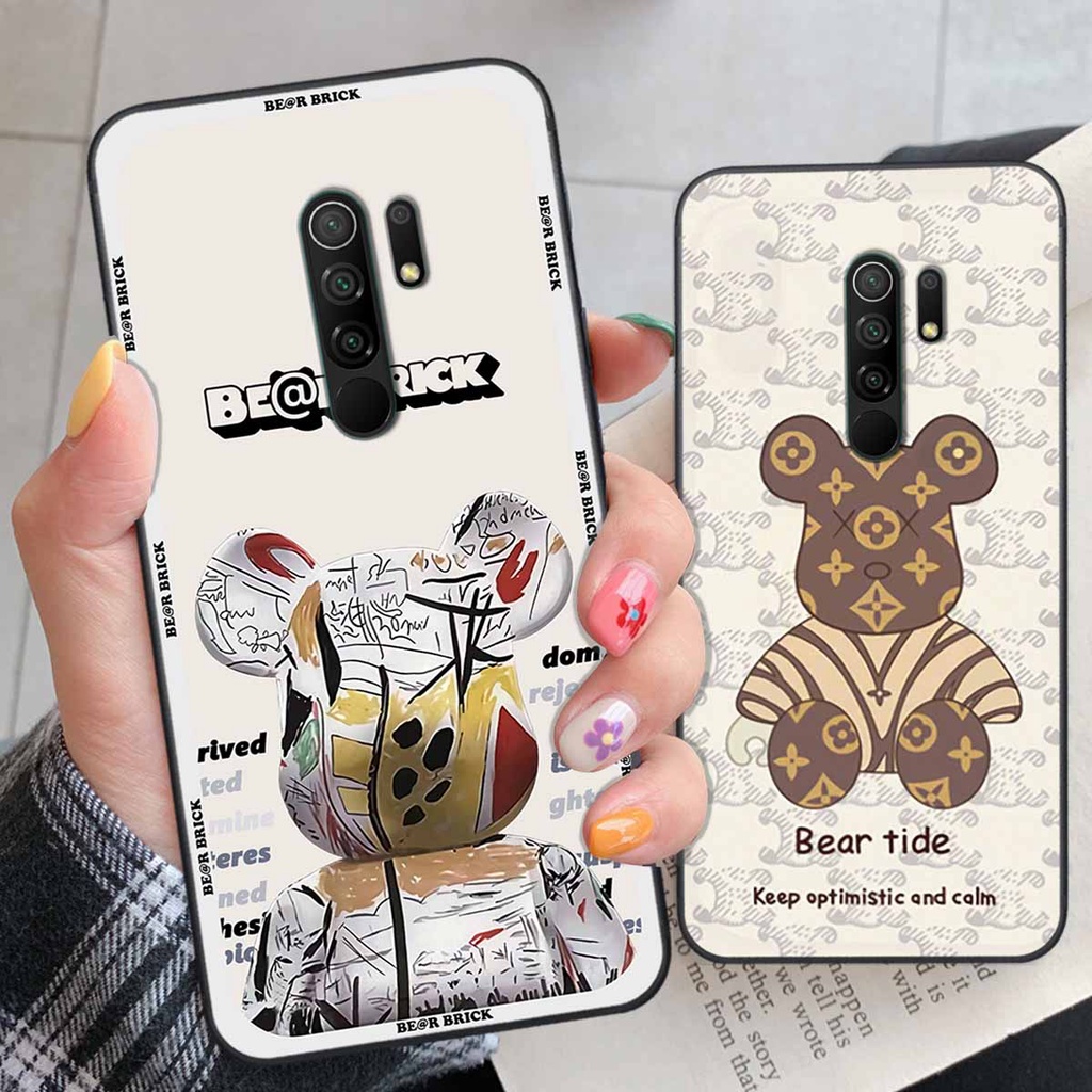 Ốp Xiaomi Redmi 9 be@r brick, thể thao, ốp lưng thời trang cao cấp