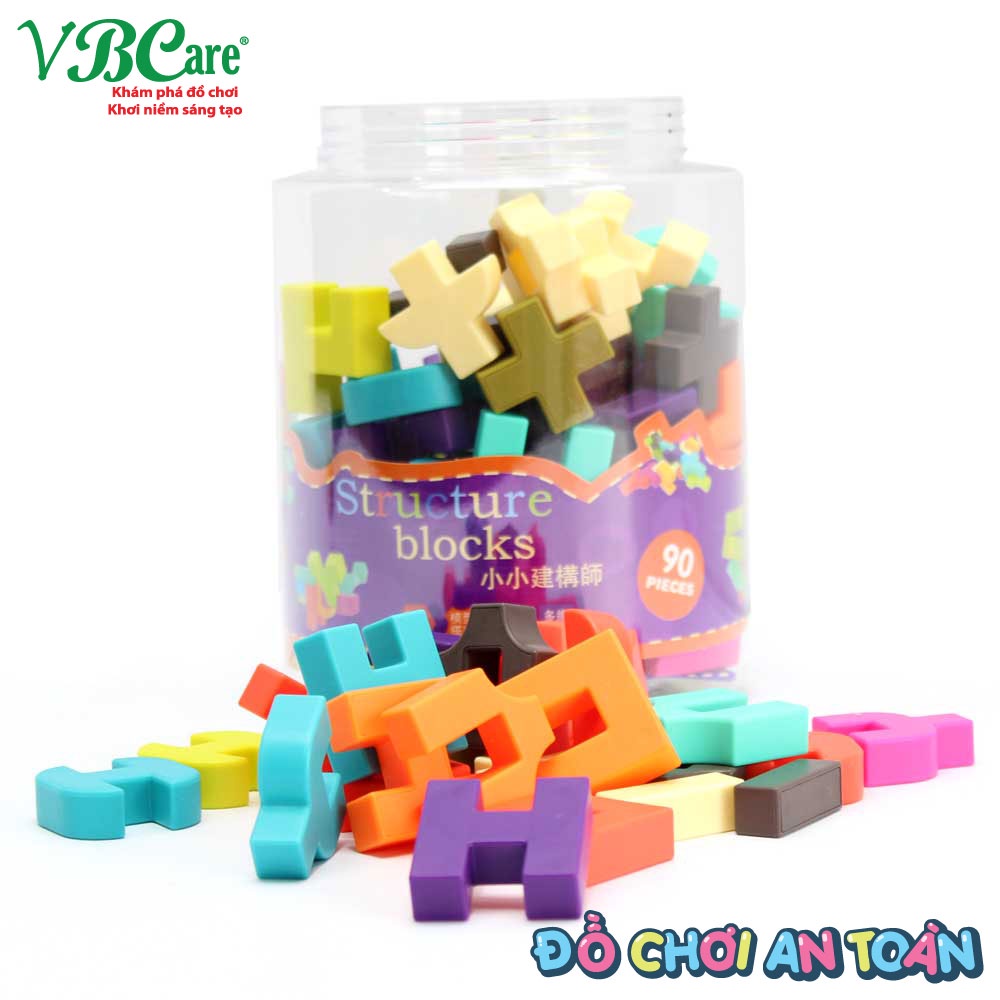 [VBCare]Đồ chơi xếp khối bột lúa mạch VBC-NK8824